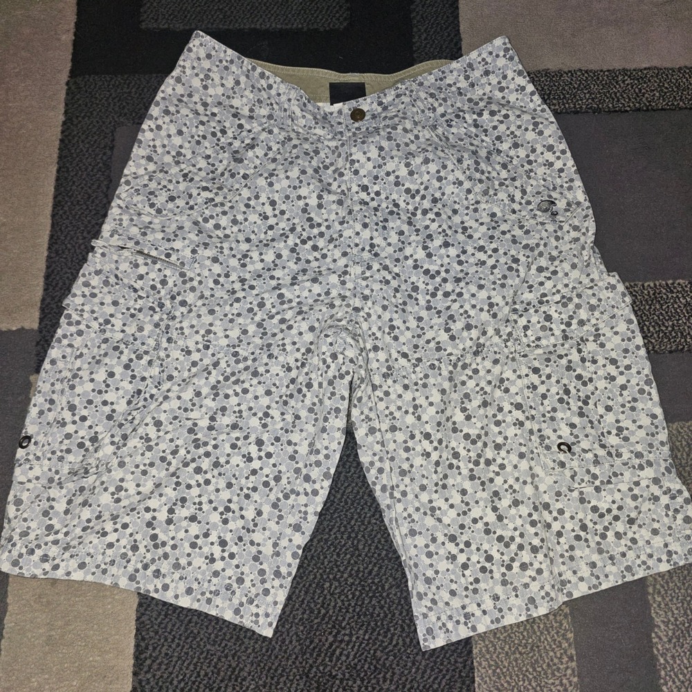 Nike 6.0 Cargo Shorts Mens 30 Grey White Dot Pattern Vintage Excellent